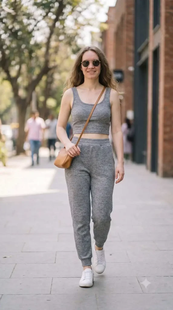 athleisure matching set casual chic style